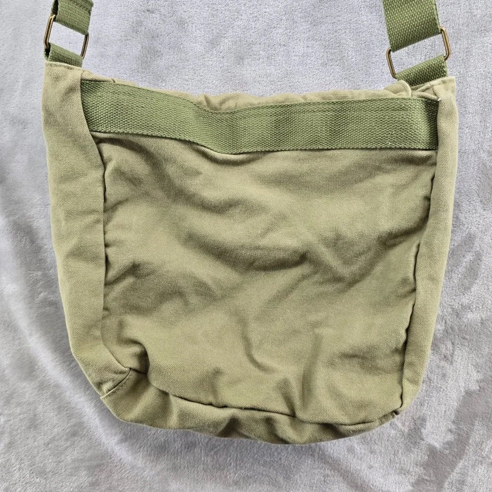 VTG Disney Parks Messenger Bag Green Animal Kingdom Canvas Crossbody